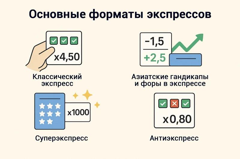 Форматы экспресс-ставок в спортивном беттинге
