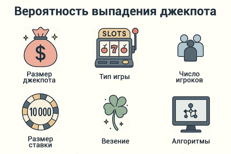 Факторы, влияющие на выпадение джекпота