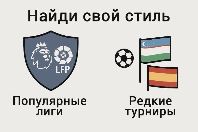 Ставки на топовые лиги и менее известные турниры